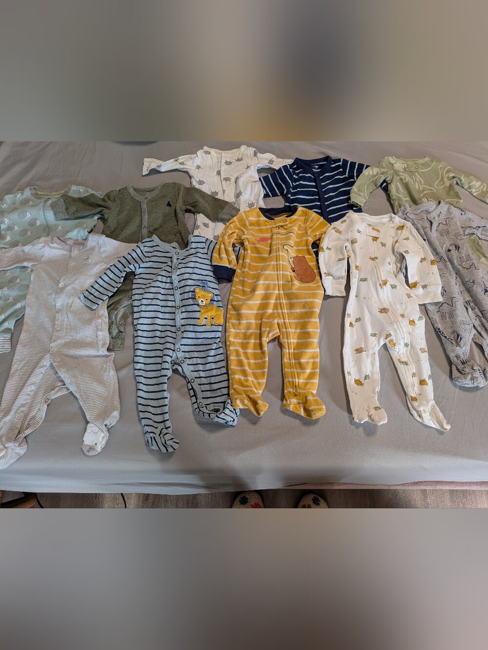 6M Baby Boys Sleepers / Rompers Bundle 10 Pieces